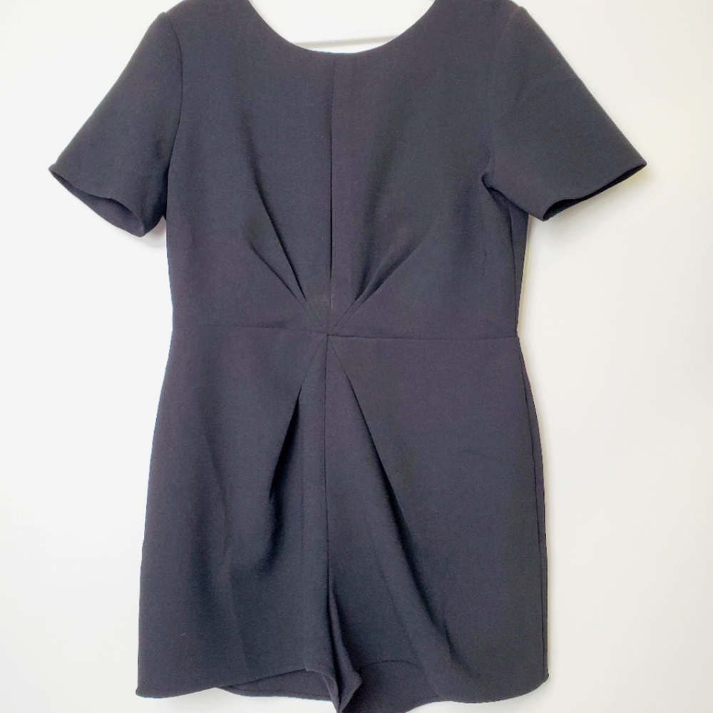 Olive and Oak Black Shorts Romper